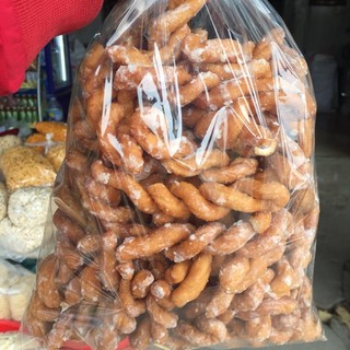 Quẩy xoắn đường vặn thừng to giòn, quẩy đường, quẩy chiên giòn, đồ ăn vặt thơm ngon - qxg