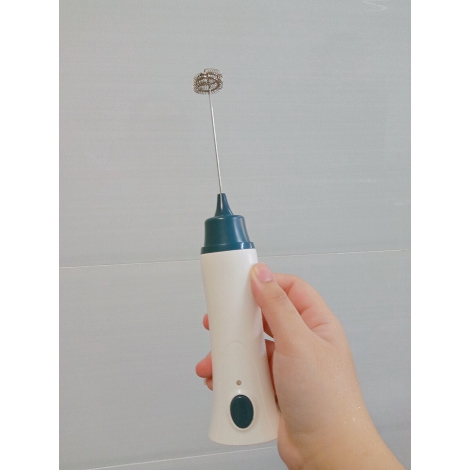 Máy tạo bọt cafe, máy đánh trứng mini cầm tay Foamer, usb, dây sạc điện