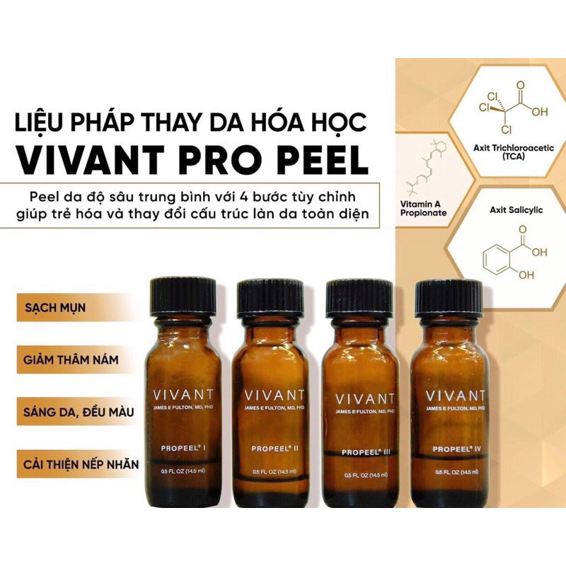 Peel Vivant ProPeel căng bóng, se lcl, làm sáng mờ thâm