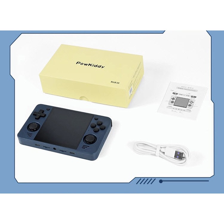 Máy chơi game Powkiddy RGB30 – Màn IPS 4 inch - Chơi game PSP, PS1, N64, DREAMCAST, NES, SNES, GBA, SEGA, MAME, MSX...