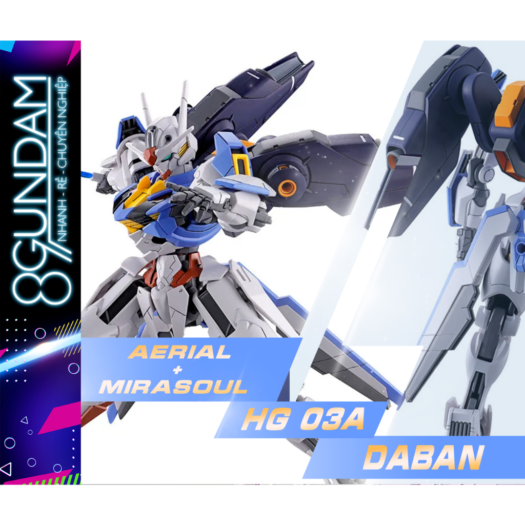 Mô Hình Lắp Ráp HG 03A Fighter Aerial + Mirasoul (tặng kèm base)