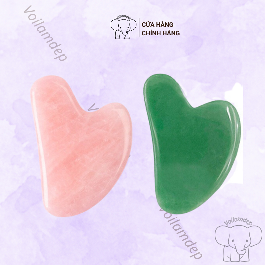 Đá Guasha Massage Mặt Tự Nhiên, Đá Lăn Mặt Nâng Cơ Săn Chắc Da