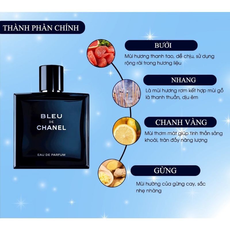 Nước Hoa Nam Blue Đẳng Cấp Phái Mạnh Dung Tích100ml,Hương Thơm Nam Tính Quyến Rũ - Hàng Nội Địa Trung