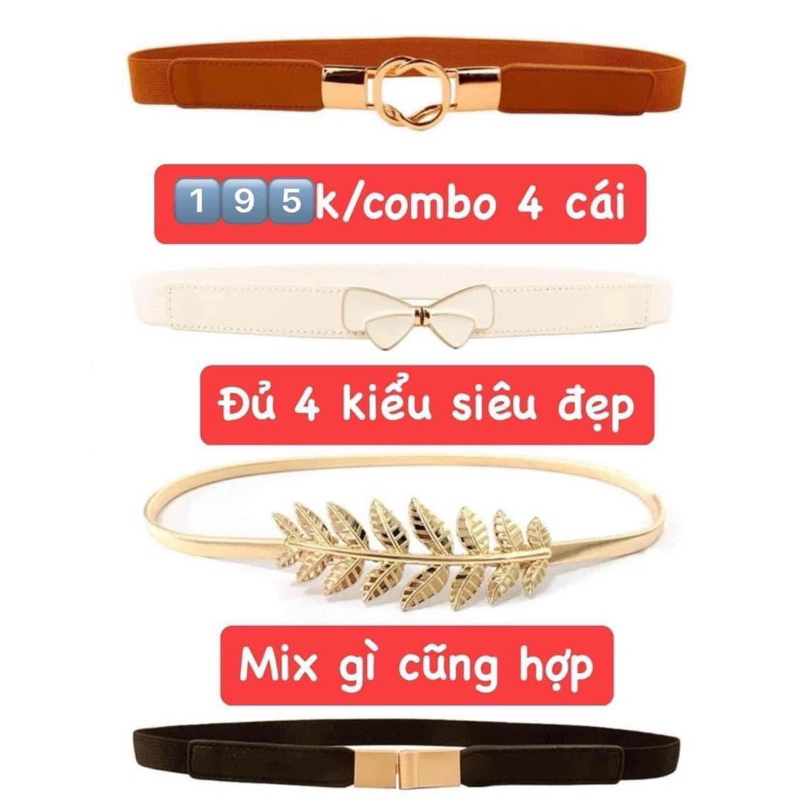 Set 4 thắt lưng