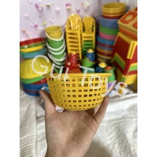 2 Rỗ nhỏ (màu ngẫu nhiên)- đồ chơi cân ký cho bé