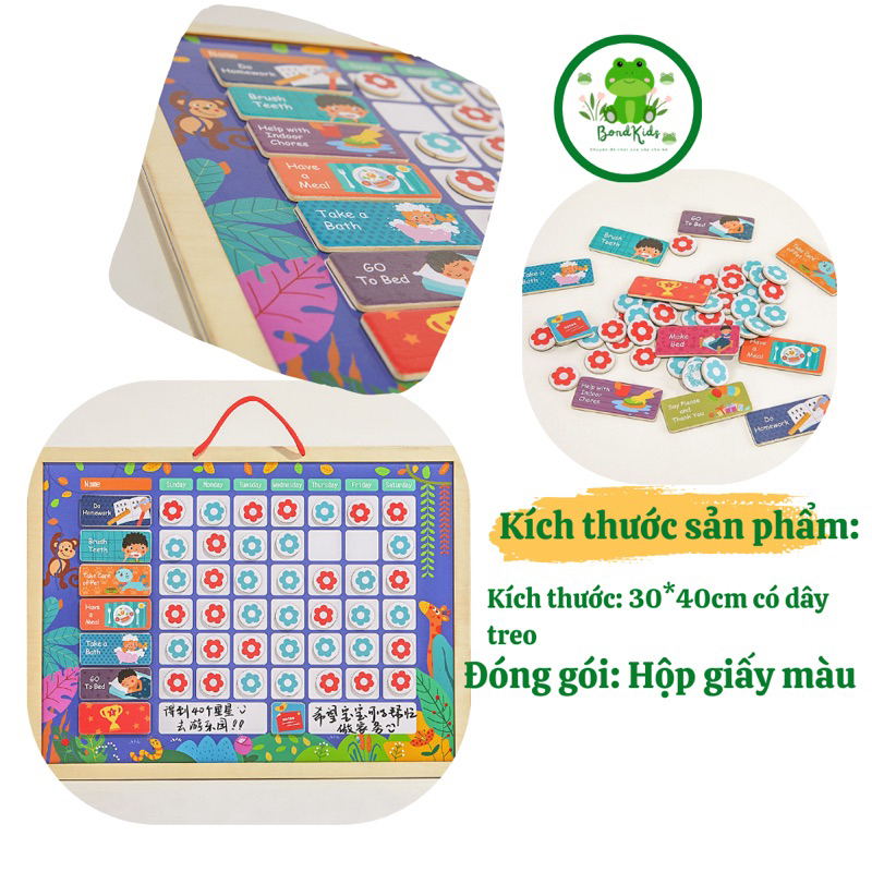 Bảng khen thưởng thành tích cho bé yêu mỗi ngày phương pháp giáo dục sớm-Bondkids