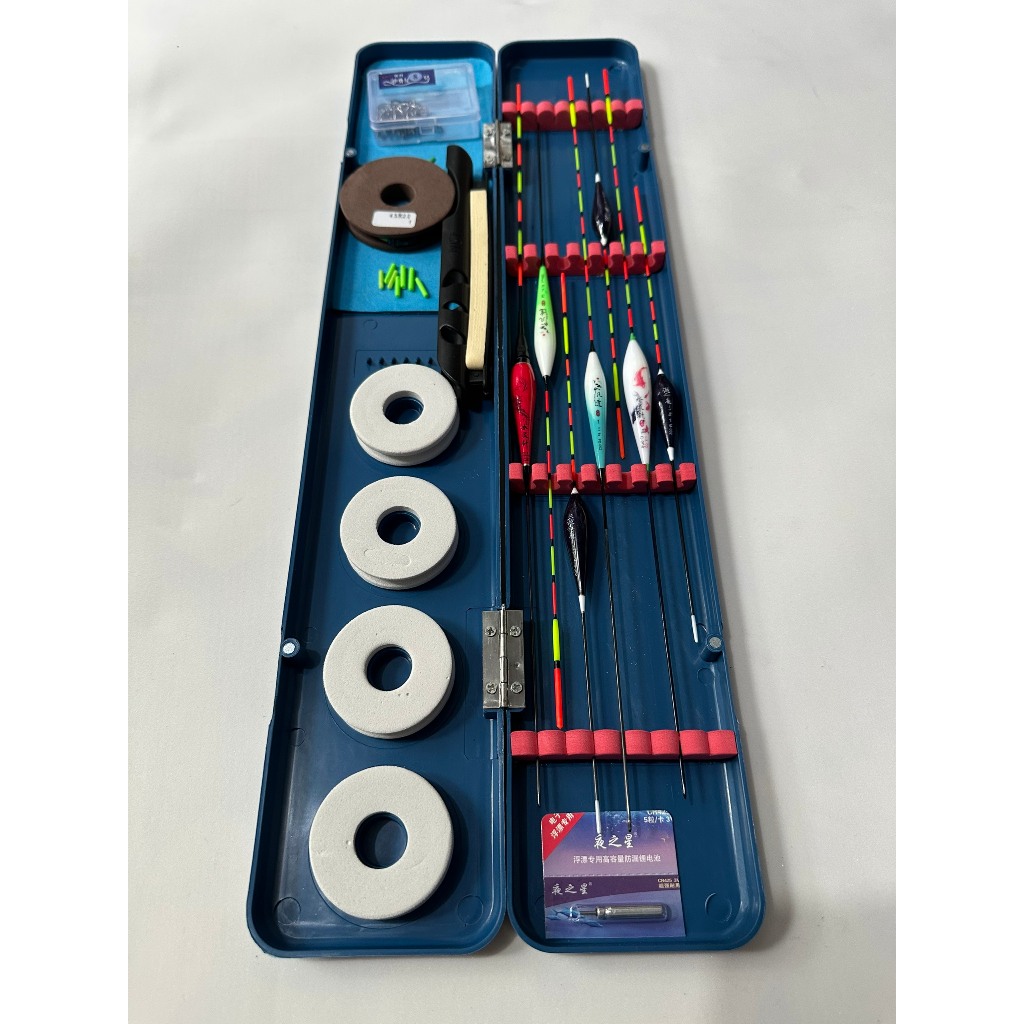 COMPO HỘP PHAO XANH 6 PHAO NGÀY + 1 PHAO ĐÊM KÈM NHIỀU PHỤ KIỆN