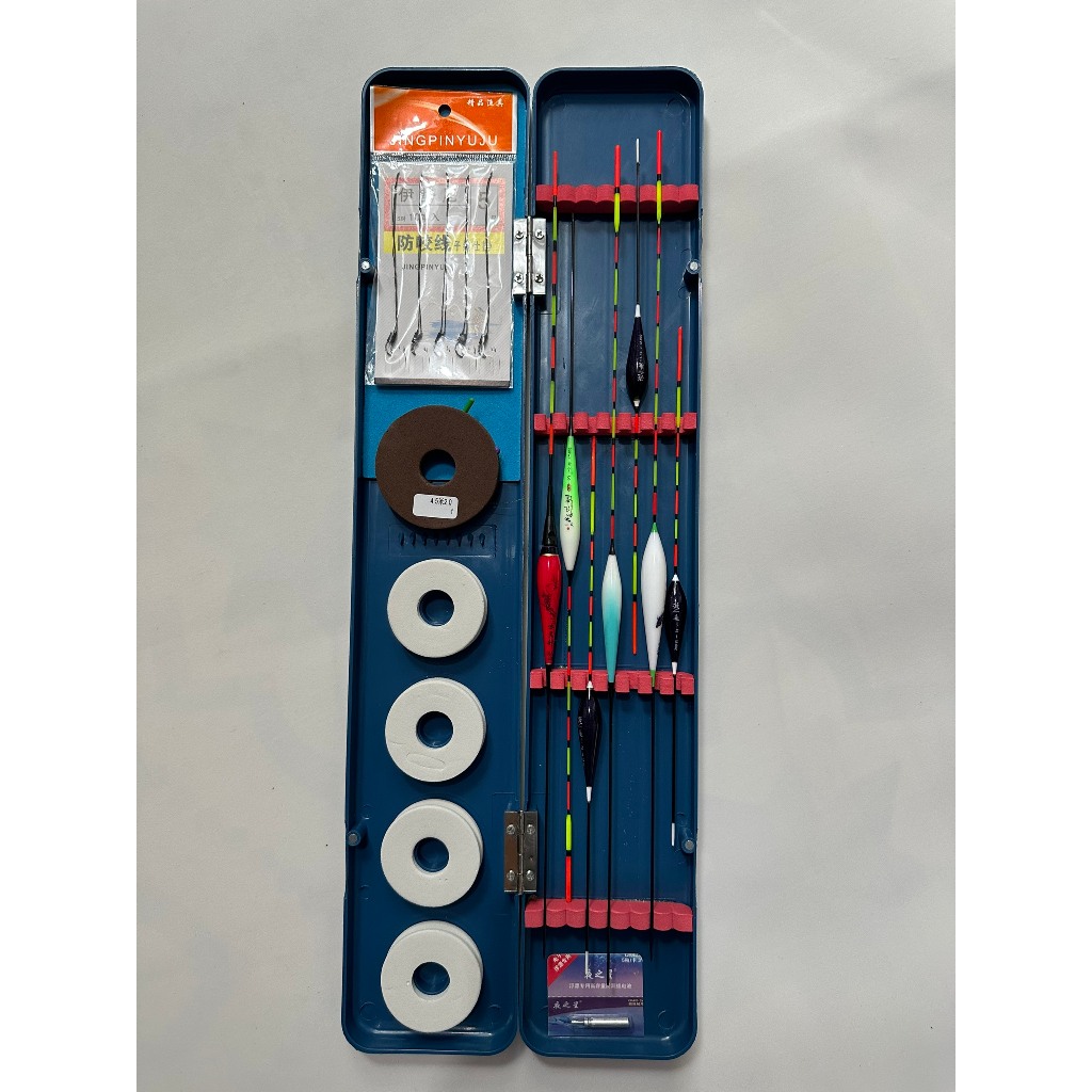 COMPO HỘP PHAO XANH 6 PHAO NGÀY + 1 PHAO ĐÊM KÈM NHIỀU PHỤ KIỆN