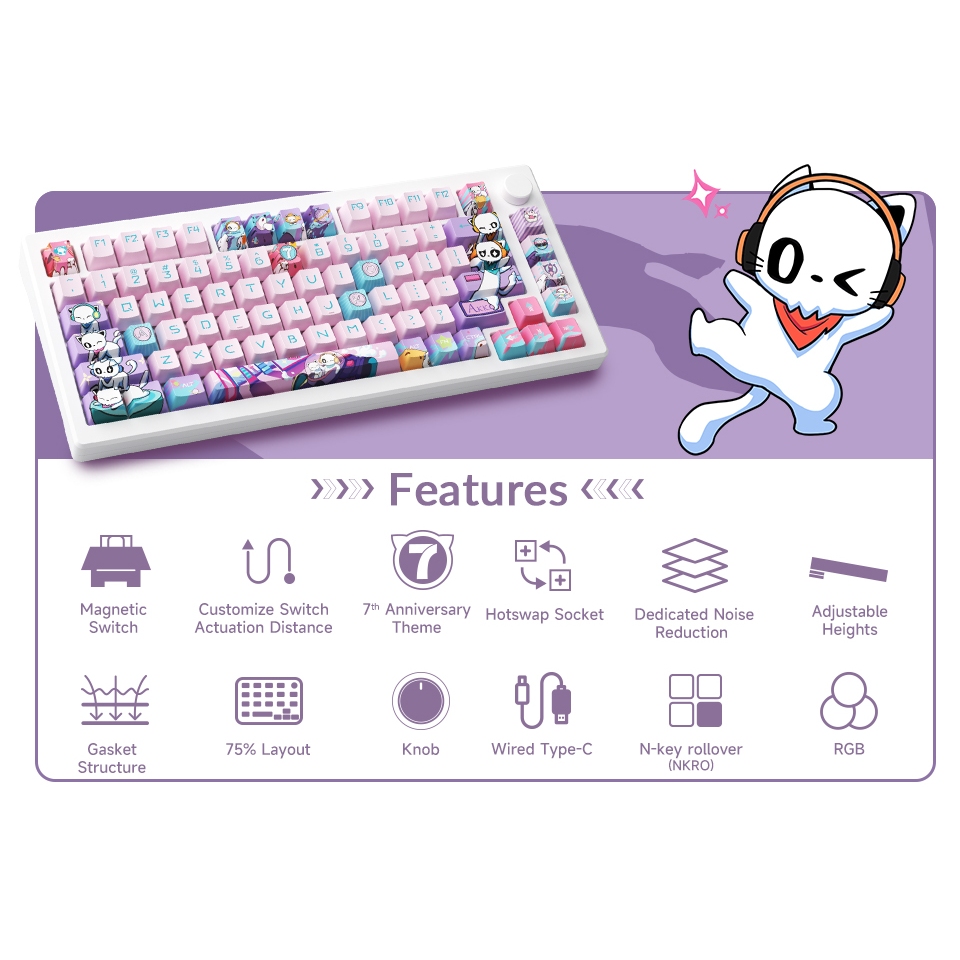 Bàn Phím Cơ Akko MOD007 PC Anniversary