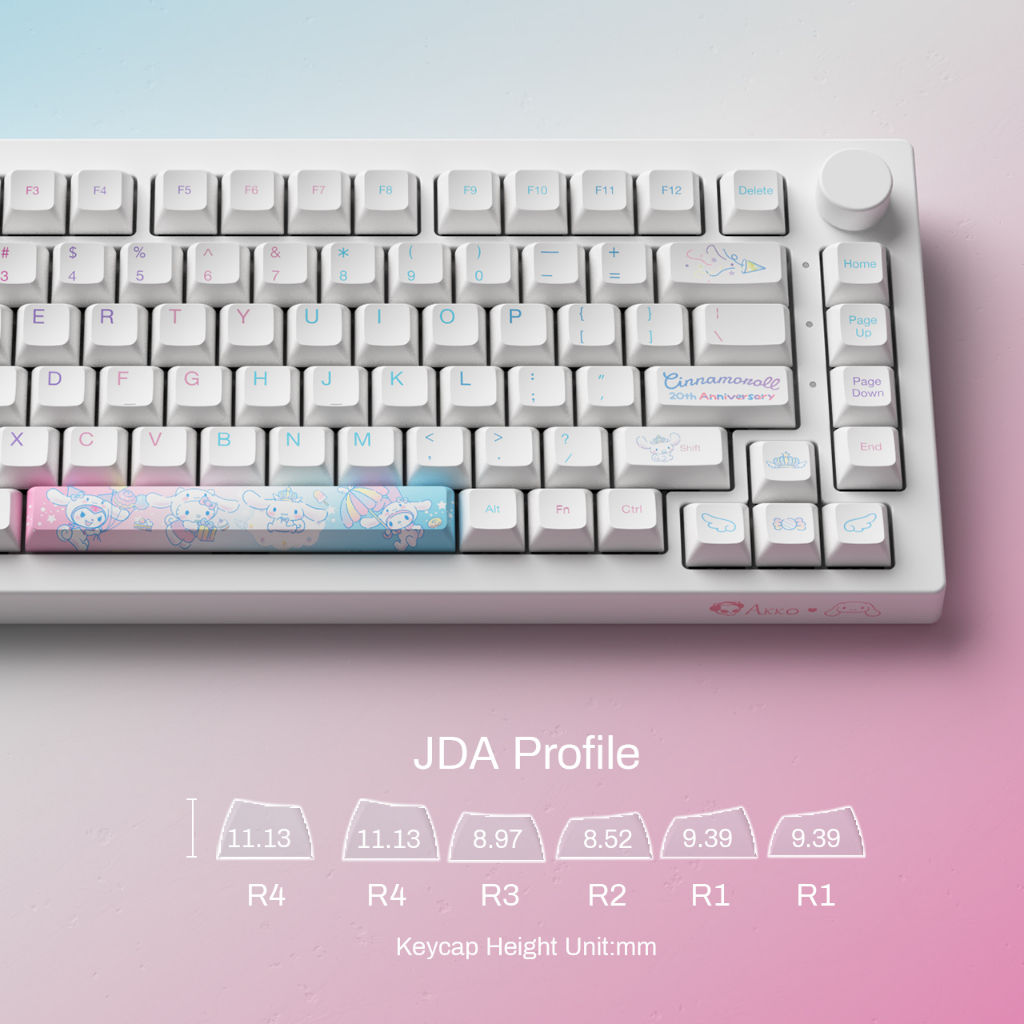 Bàn Phím Cơ Akko 5075B Plus Cinnamoroll