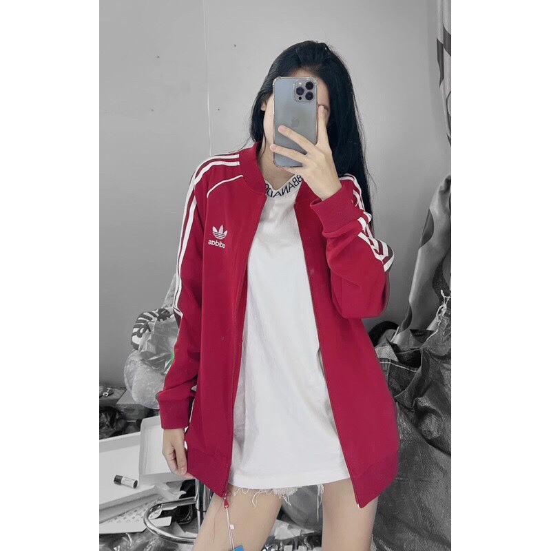 Áo Khoác Nam Nữ  Chất Nỉ Dày Dặn from rộng  Áo Bomber 3 Sọc  logo thêu chữ DASSS  Giá Rẻ