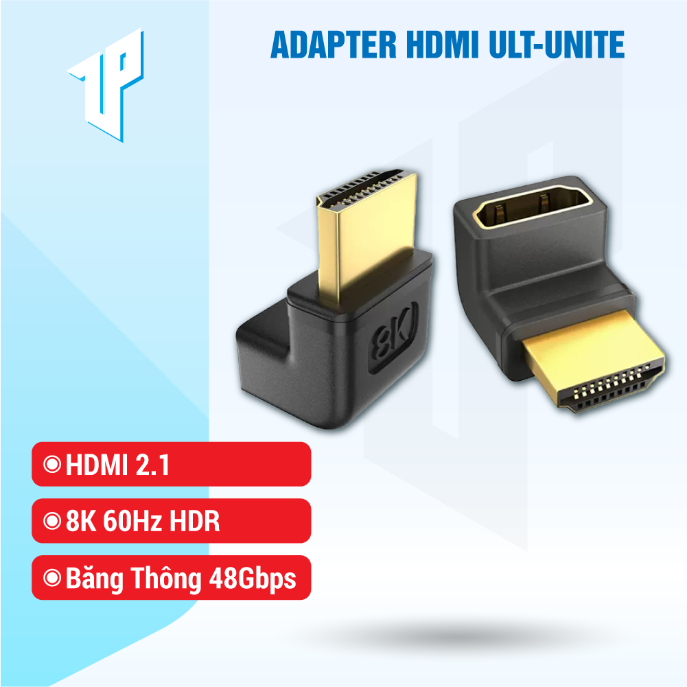 Adapter ULT-unite HDMI Đảo Góc Male Sang Female Góc 90 - 270 độ Chữ L