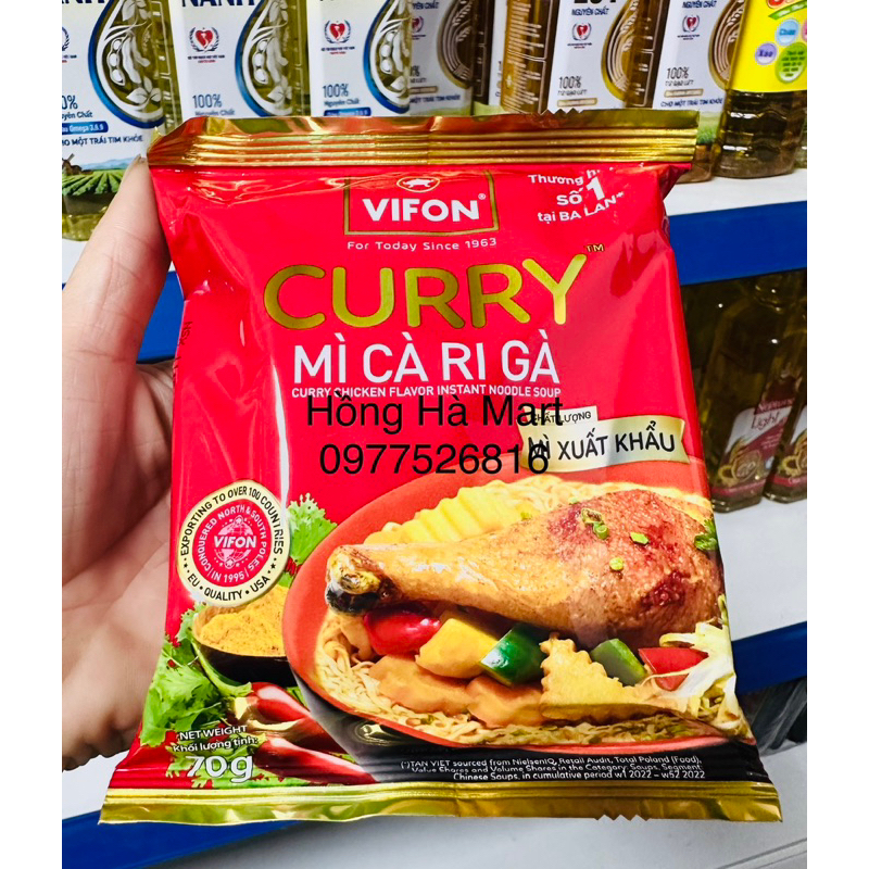 Thung Mì Xuất Khẩu Curry cà ri gà 70gr/gói- 24 gói