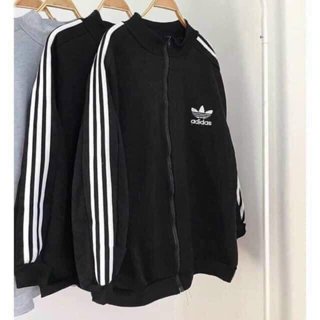 [ giá rẻ + Đủ Size 32-65 kg] Áo Khoác Thể Thao ba Sọc Nam Nữ  Chất nỉ bông  dày dặn From To Đẹp Unisex