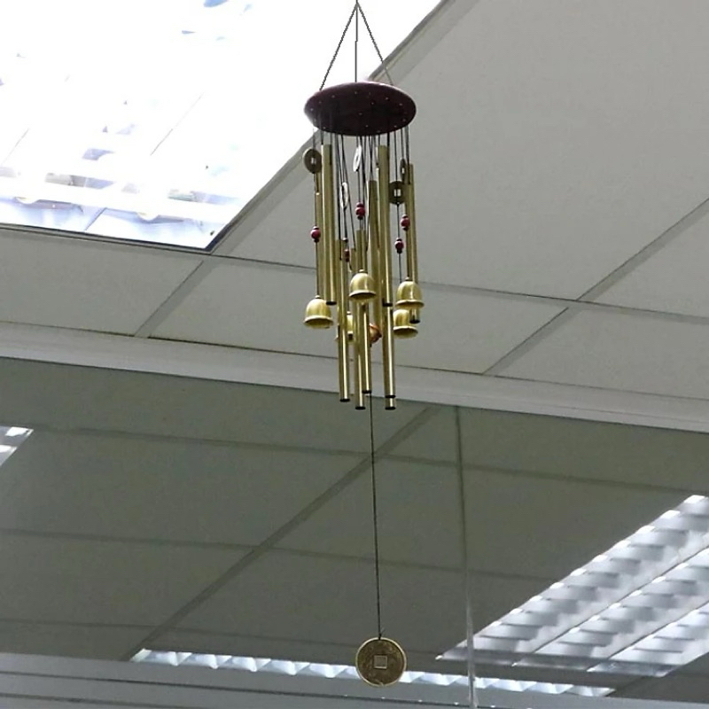 Chuông gió 10 thanh có dây hình chuông - C10