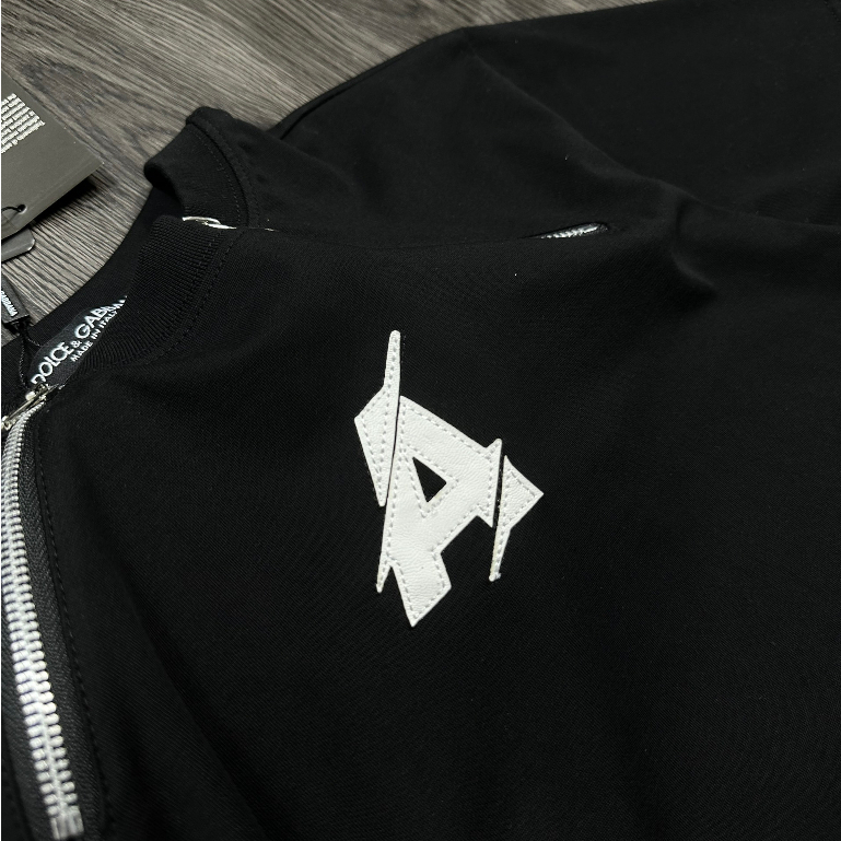 Áo Phông Nam Đờ Ét Quy Thêu Chữ A Siêu Nét - Áo Thun Nam Nữ D S Q Phối Khoá Viền Vai Cao Cấp