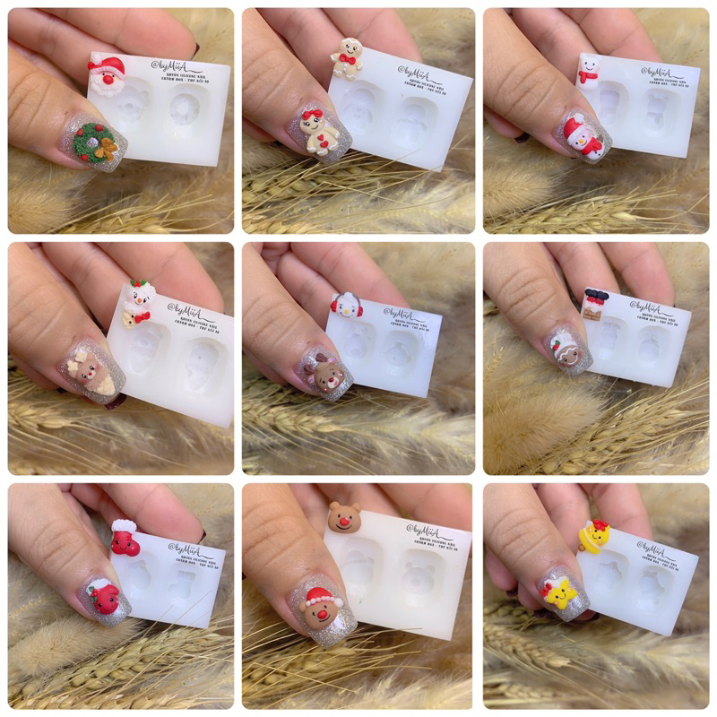 KHUÔN SILICONE CHARM NOEL 2023