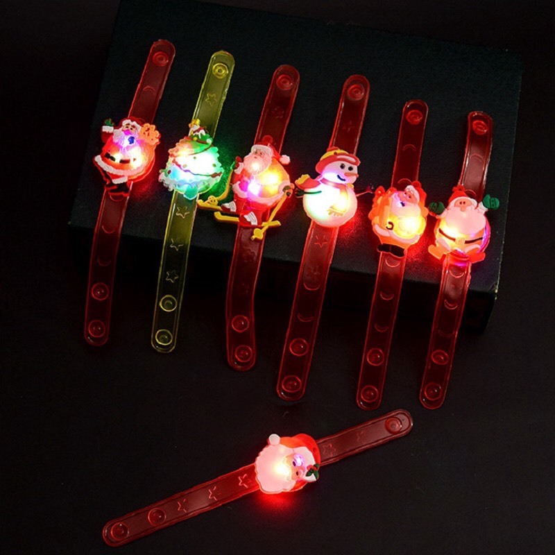 Nhẫn và đồng hồ phát sáng chủ đề Giáng sinh noel cho bé