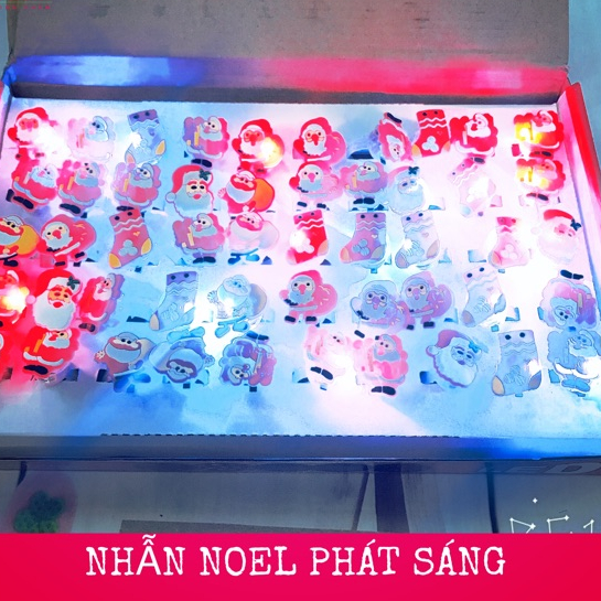 Nhẫn và đồng hồ phát sáng chủ đề Giáng sinh noel cho bé