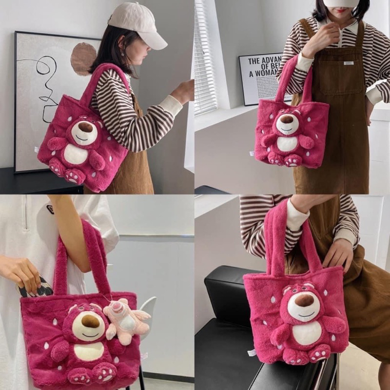 TÚI GẤU HỒNG LOTSO SIÊU HOT