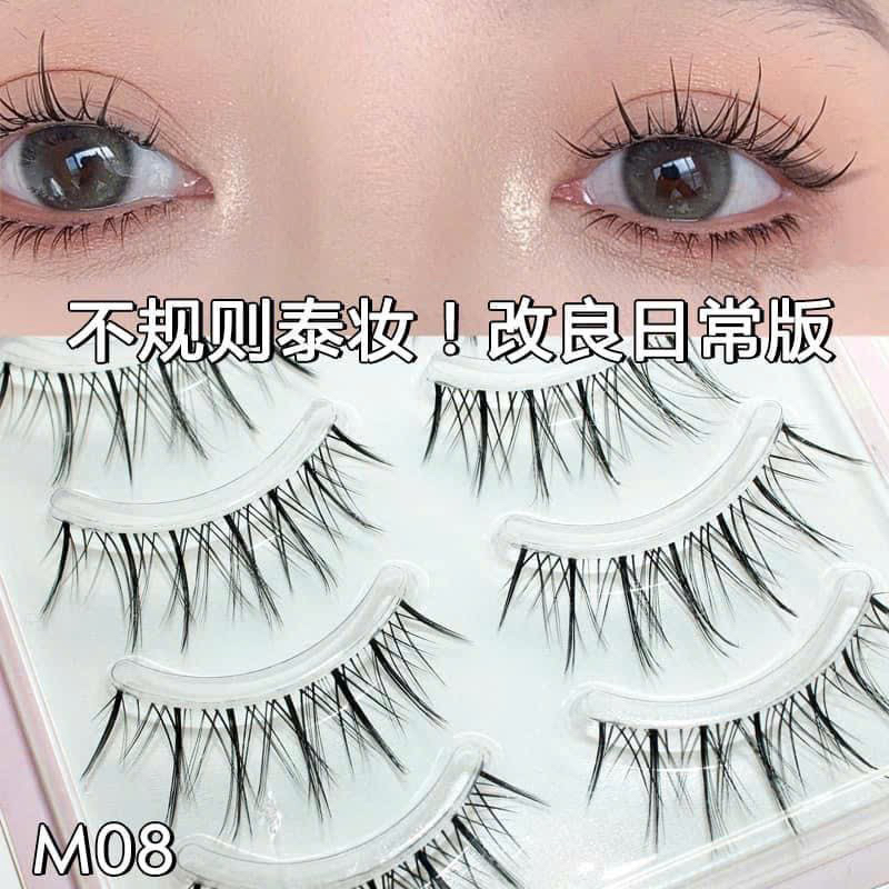 Lông Mi Giả 5 Cặp Phong Cách Công Chúa 3D Tự Nhiên Siêu（Keo Cần Mua）