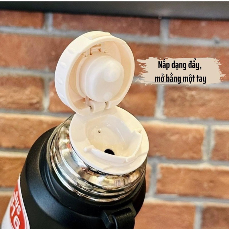 Bình Giữ Nhiệt SUS316 Cao Cấp Giữ Nhiệt Nóng Lạnh 24h Dung Tích 1000ml/ 1500ml Có Khay Pha Trà, Nắp Làm Cốc Uống Nước