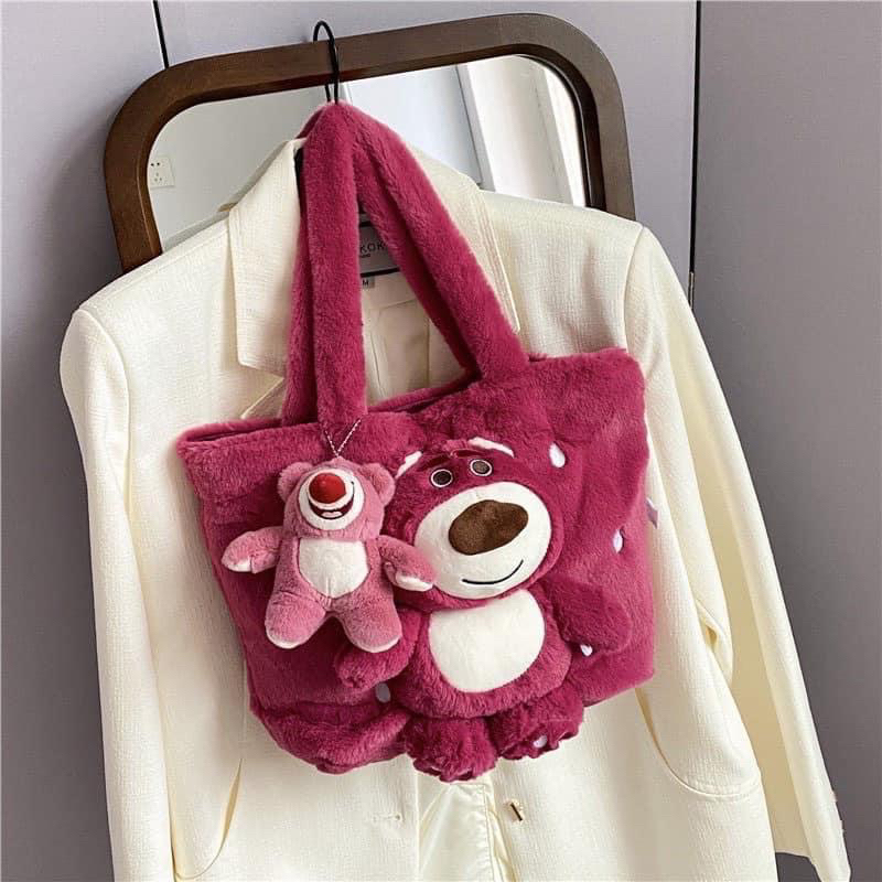 TÚI GẤU HỒNG LOTSO SIÊU HOT