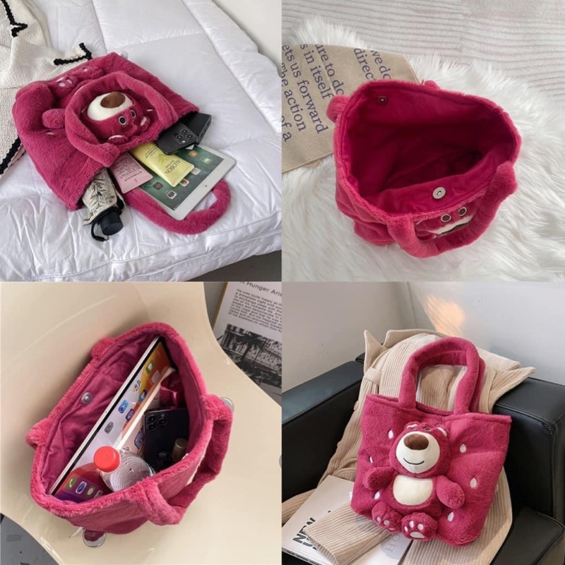 TÚI GẤU HỒNG LOTSO SIÊU HOT