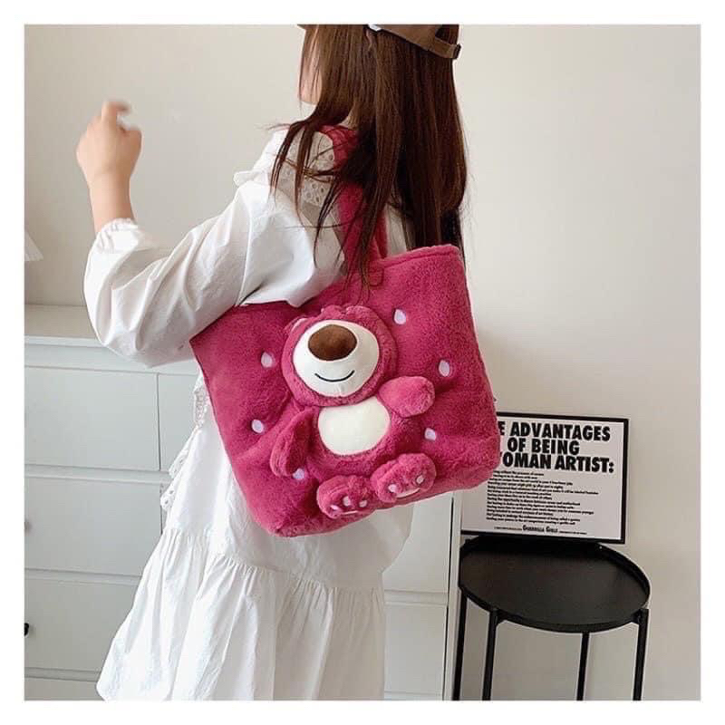 TÚI GẤU HỒNG LOTSO SIÊU HOT
