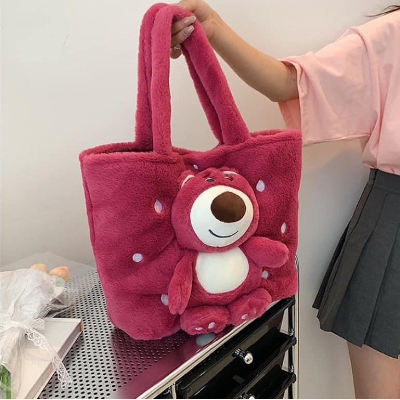 TÚI GẤU HỒNG LOTSO SIÊU HOT