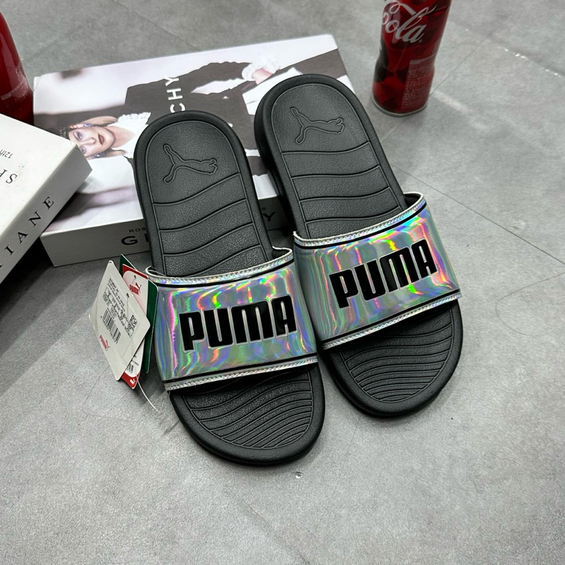 Dép PUMA COOL CAT - POPCAT HOLOGRAM DISTRESSED 386722-01 * DÉP PUMA QUAI DÁN 394056-01 CHÍNH HÃNG FULL