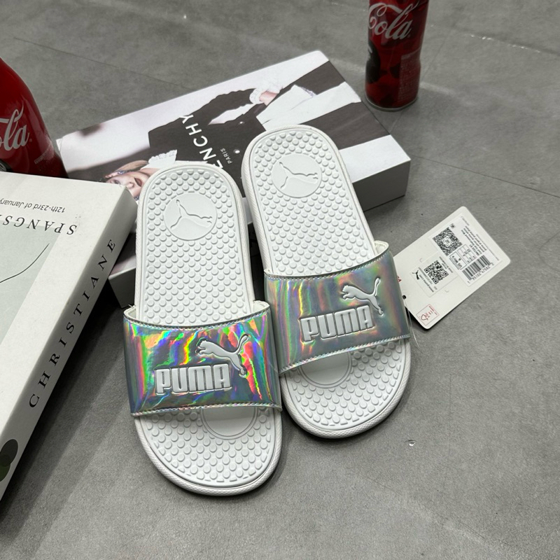 Dép PUMA COOL CAT - POPCAT HOLOGRAM DISTRESSED 386722-01 * DÉP PUMA QUAI DÁN 394056-01 CHÍNH HÃNG FULL