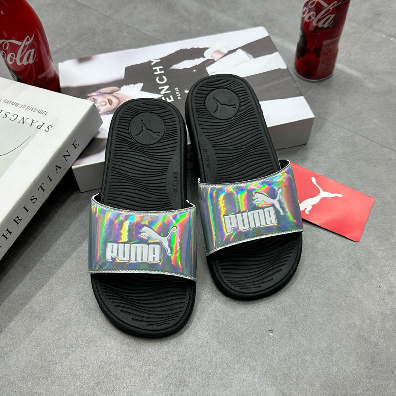 Dép PUMA COOL CAT - POPCAT HOLOGRAM DISTRESSED 386722-01 * DÉP PUMA QUAI DÁN 394056-01 CHÍNH HÃNG FULL