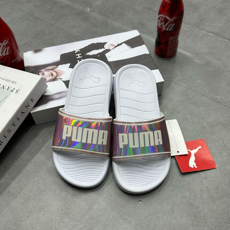 Dép PUMA COOL CAT - POPCAT HOLOGRAM DISTRESSED 386722-01 * DÉP PUMA QUAI DÁN 394056-01 CHÍNH HÃNG FULL