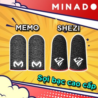 Bao tay chơi game siêu nhạy hạn chế mồ hôi cao cấp Ff Pubg liên quân Memo Shezi dệt kim  - Minado