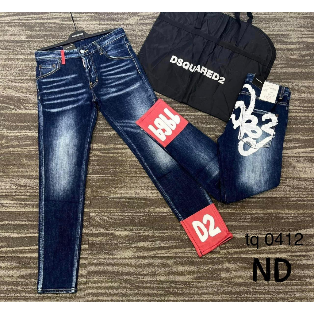 A21 Quần jean DSQ2 gấu 1964 - quần jean hot trend ss2023