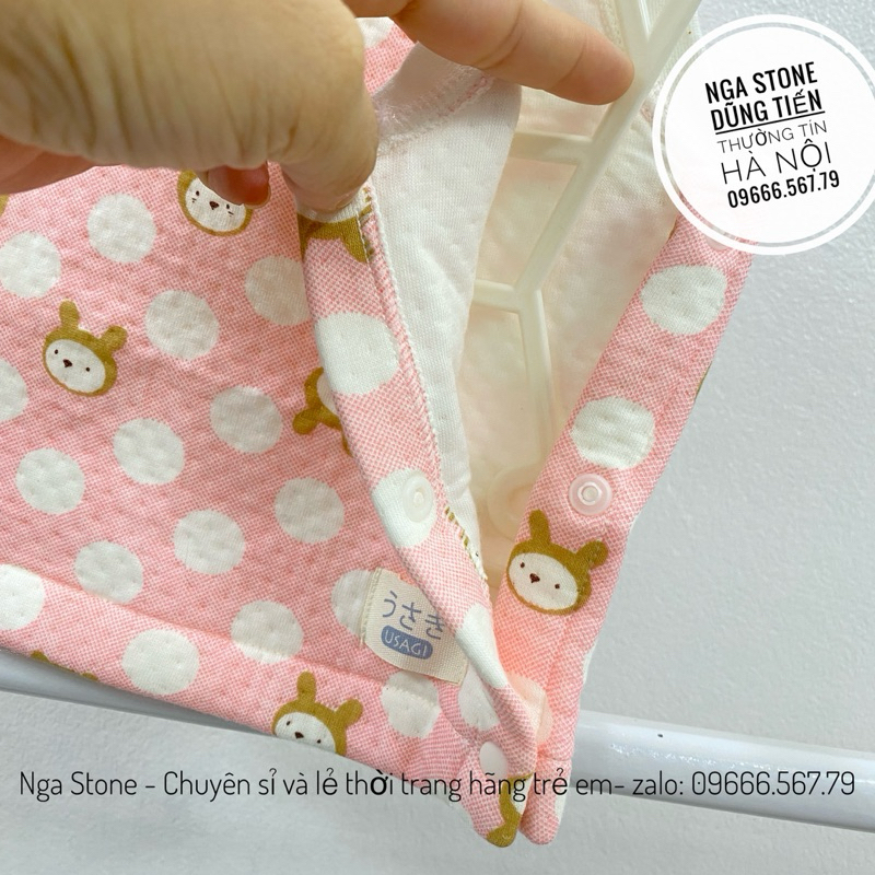 Áo gile chần bông cho bé trai né gái hãng usagi