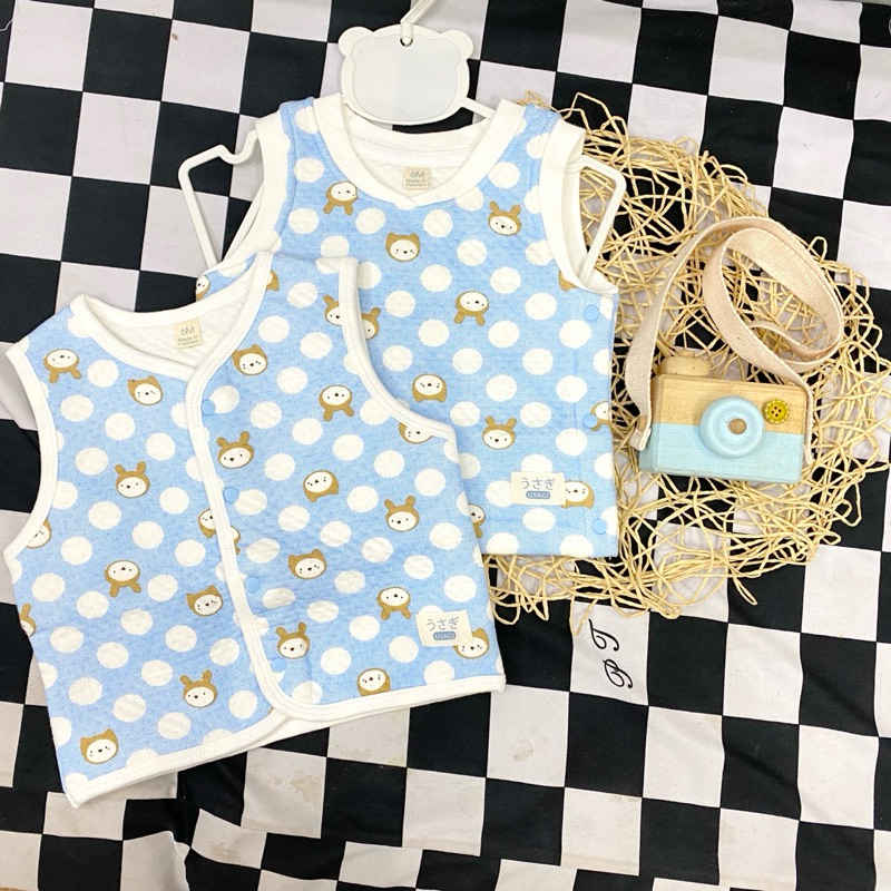 Áo gile chần bông cho bé trai né gái hãng usagi