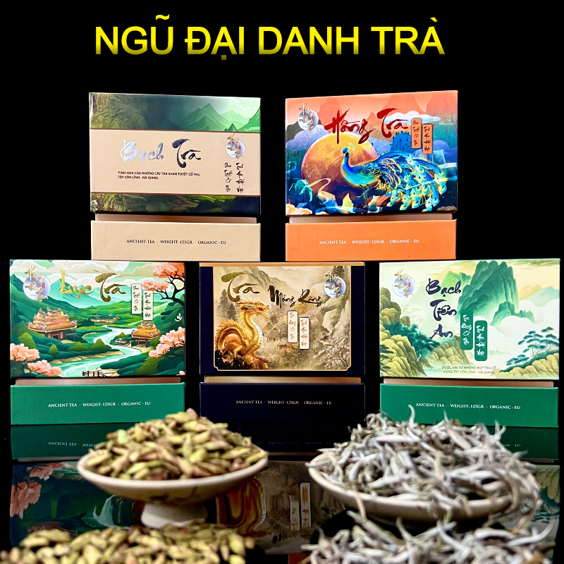 Trà Shan Tuyết Cổ Thụ 300 Tuổi Chè Thơm Hà Giang Tự Nhiên Trà Đạo Hộp Quà Tặng