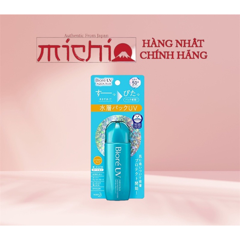 Kem chống nắng Biore UV Aqua Rich Lotion SPF50+/ PA++++ 70ml Nhật Bản