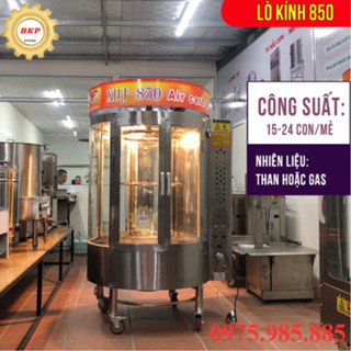Lò quay gà vịt heo xoay 2 cánh -4 cánh 850 BKP- dùng than & gas
