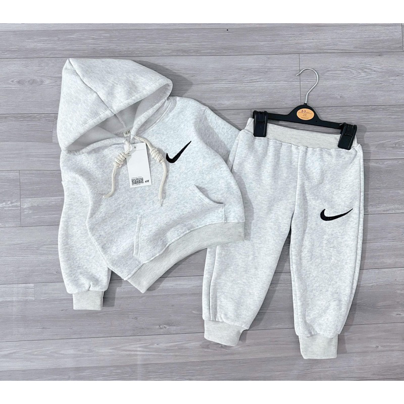 SET NỈ NK DÁNG HOODY CHO BÉ