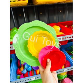 Combo dĩa nhựa đồ chơi cho bé - màu sắc ngẫu nhiên