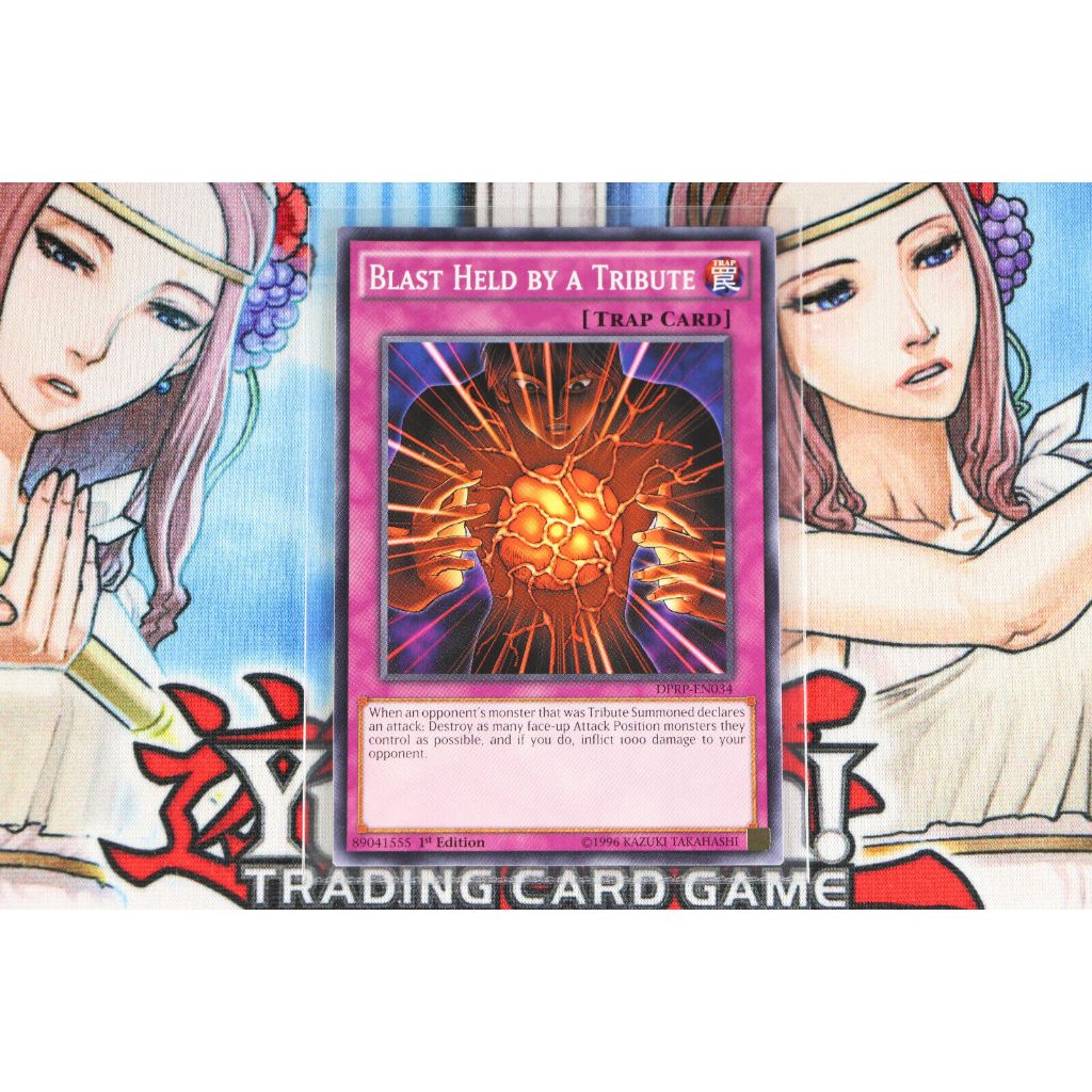 Thẻ Bài Yugioh Mint90 Trap Blast Held by a Tribute - DPRP-EN034 - Common