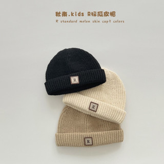  Mũ len cho bé. Mũ len chữ R dễ thương vải mềm cho bé trai bé gái từ 1-6 tuổi mẫu mới nhất MLR 