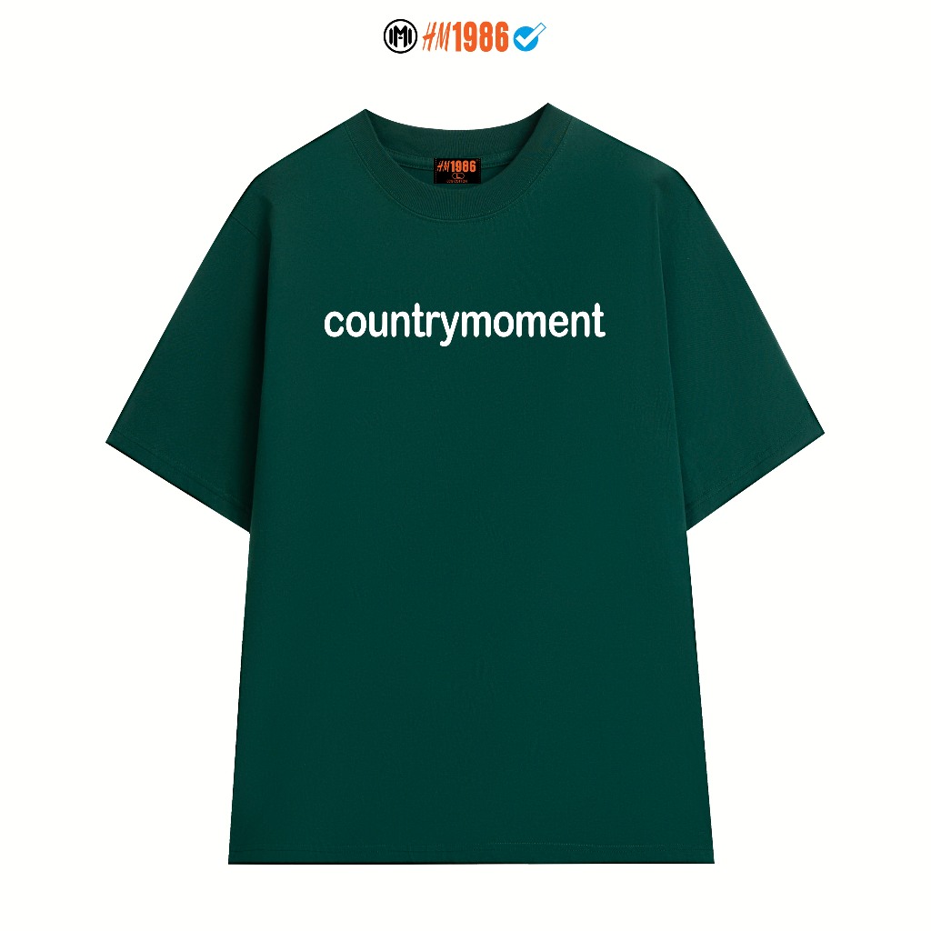 Áo thun tay lỡ from rộng countrymoment , áo thun Unisex EIGHTEEN nam nữ Hm1986 , ATL 3185