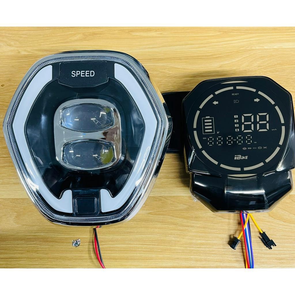 Bộ đồng hồ + Đèn Pha Xe M133 lục giác