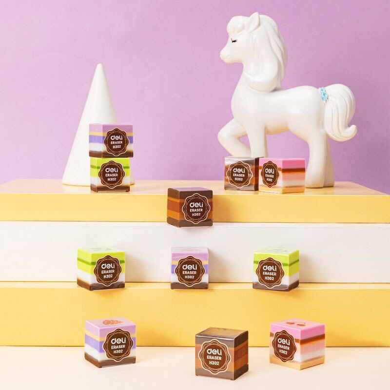 Tẩy màu deli hình bánh ngọt H302