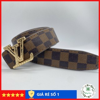 Thắt lưng nam LV, Dây lưng nam LV Caro đủ màu, nịt da phong cách trẻ trung thời trang TLLVB05
