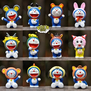 Mô hình Doraemon Doremon - Mẫu 12 con giáp Doraemon Doremon - 12 con giáp - Cao 5cm